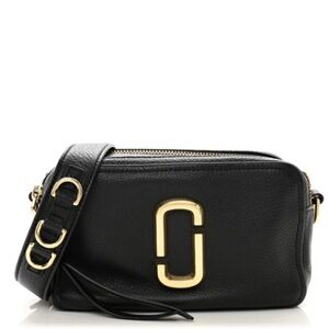 Supple Natural Grain Calfskin The Softshot 27 Bag Black